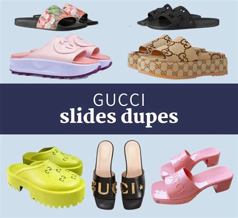 gucci not fake sliders|gucci platform slides dupe.